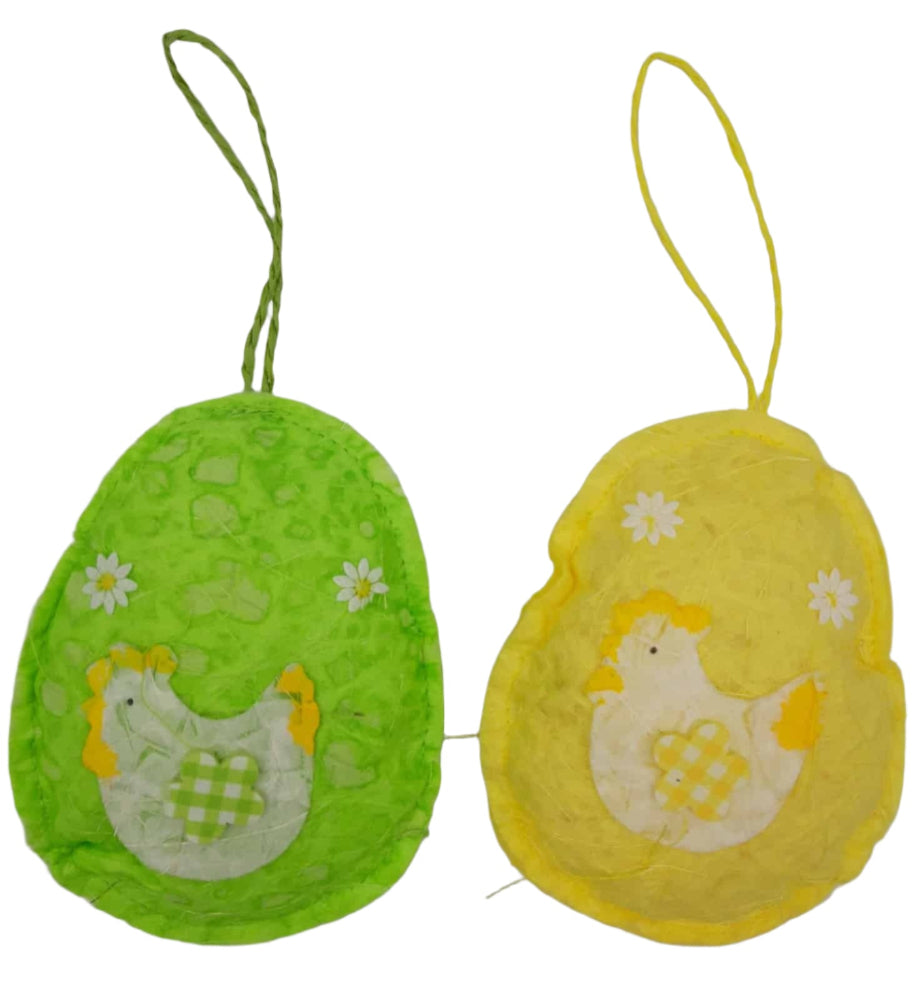 OEMΤσόχινο Διακοσμητικό Πασχαλινό Αυγό 2 Χρώματα- 1 Τμχpapell.gr